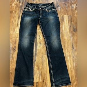 Silver Suki 17" Surplus jeans.